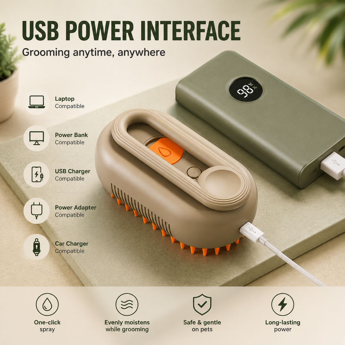 ShedAway™ 3-in-1 Grooming Brush